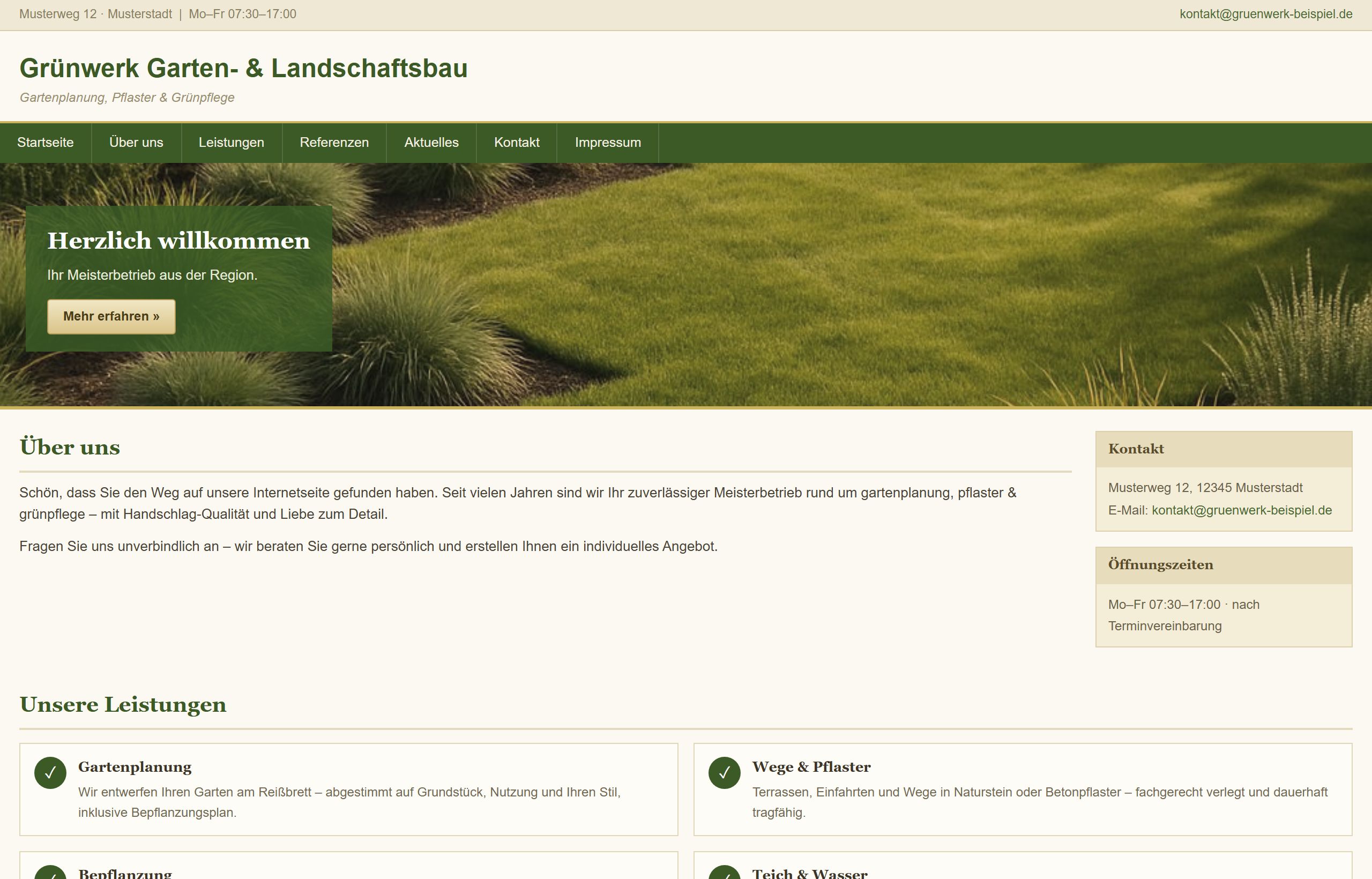 Grünwerk Garten- & Landschaftsbau – alt